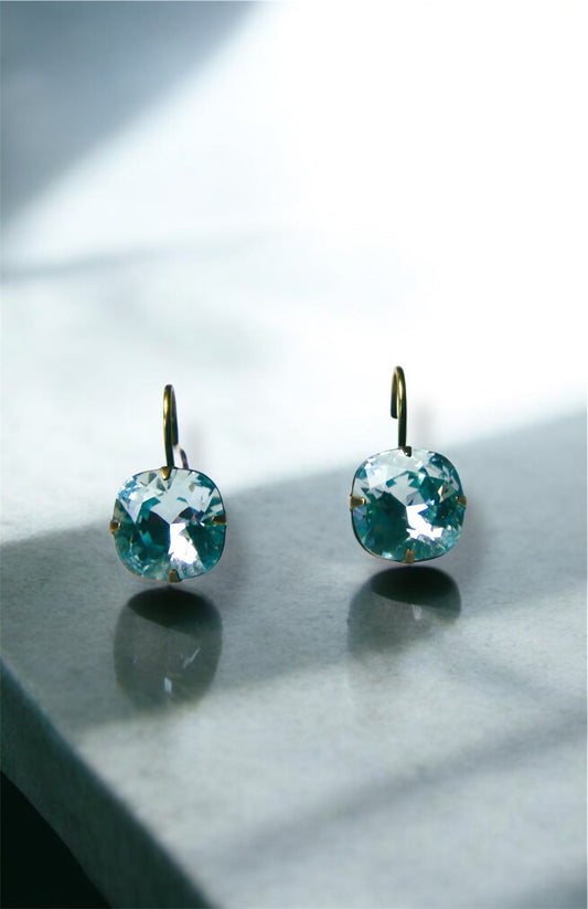 Liz Palacios Aqua Crystal Earrings