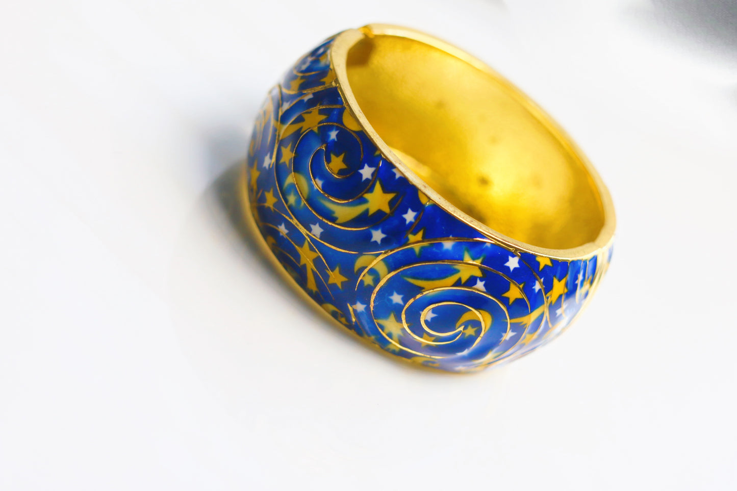 Celestial Enamel Cuff