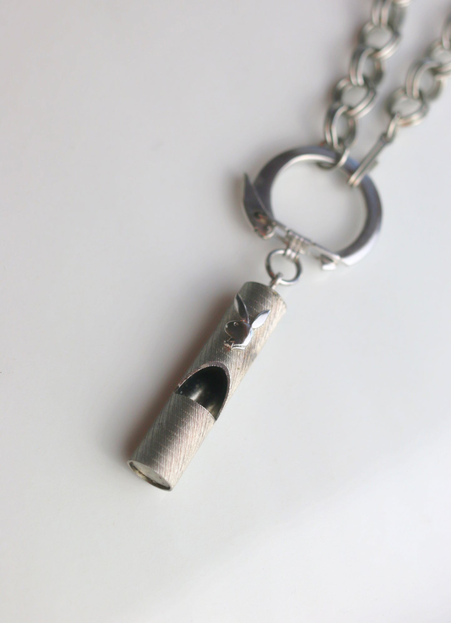 Vintage Play Boy Whistle Necklace