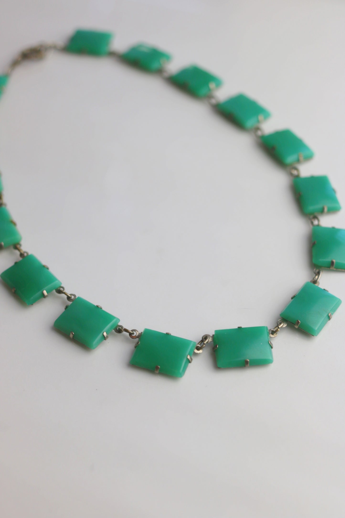 Art Deco Chrysoprase Necklace