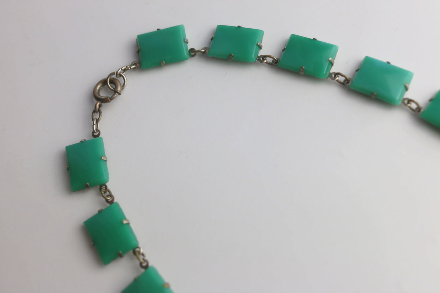 Art Deco Chrysoprase Necklace