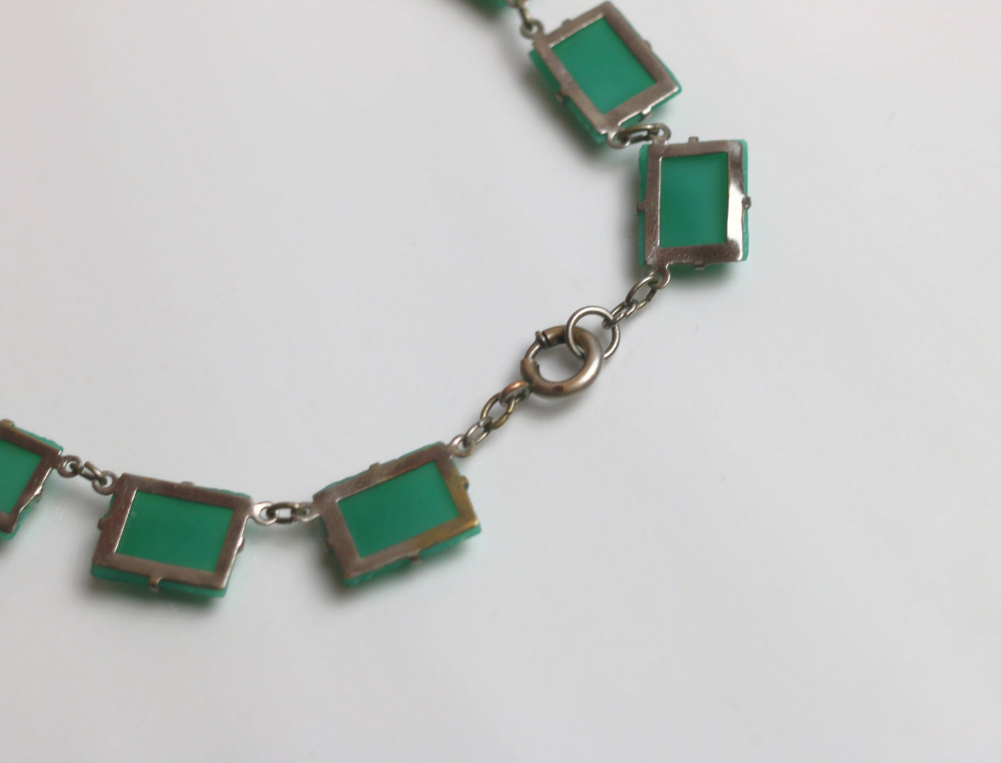 Art Deco Chrysoprase Necklace