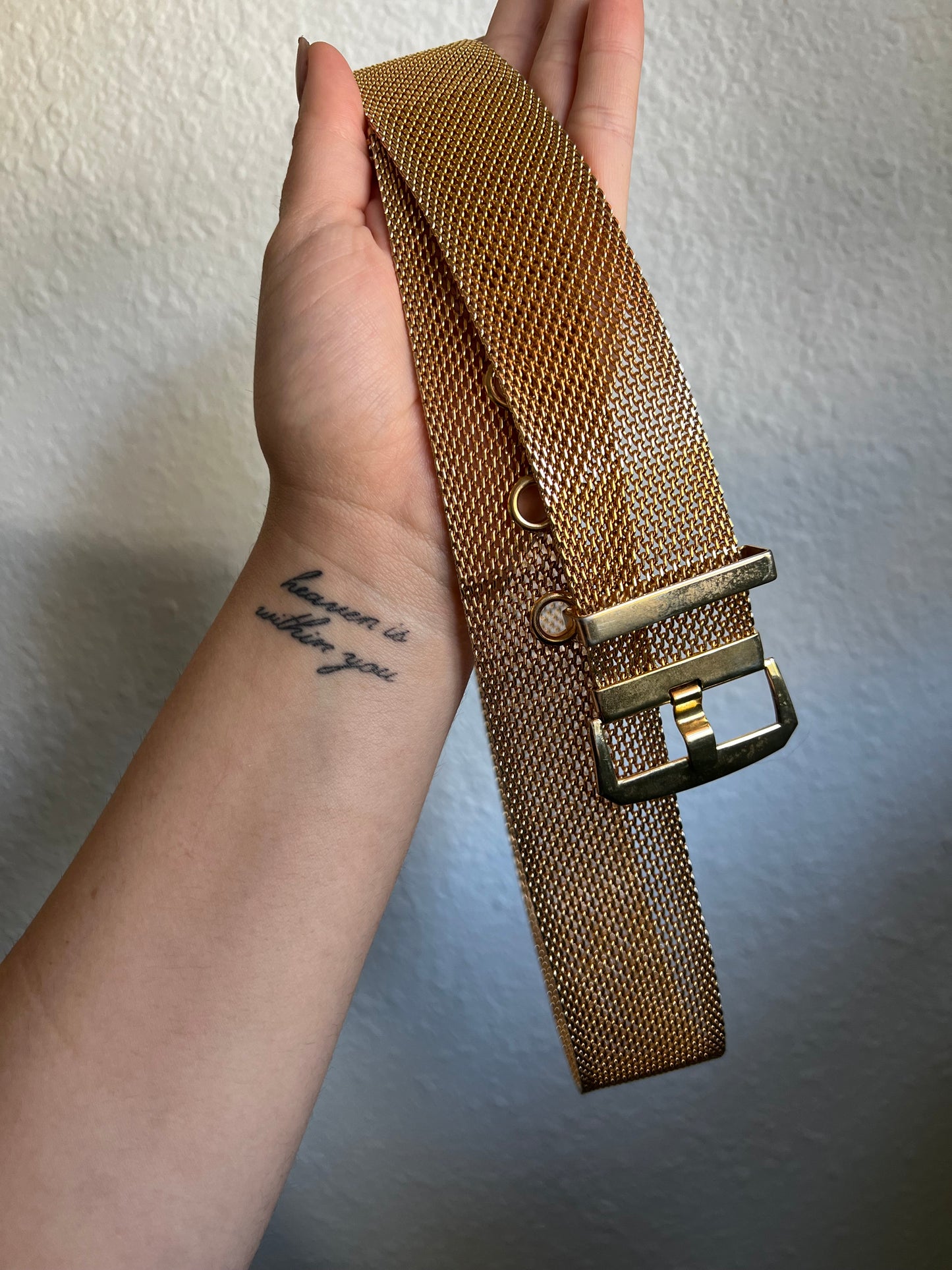 Vintage Gold Mesh Belt