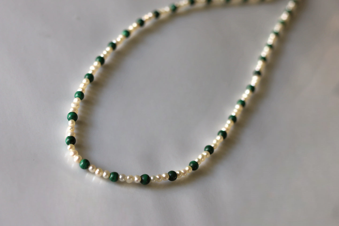 Malachite & Pearl Necklace