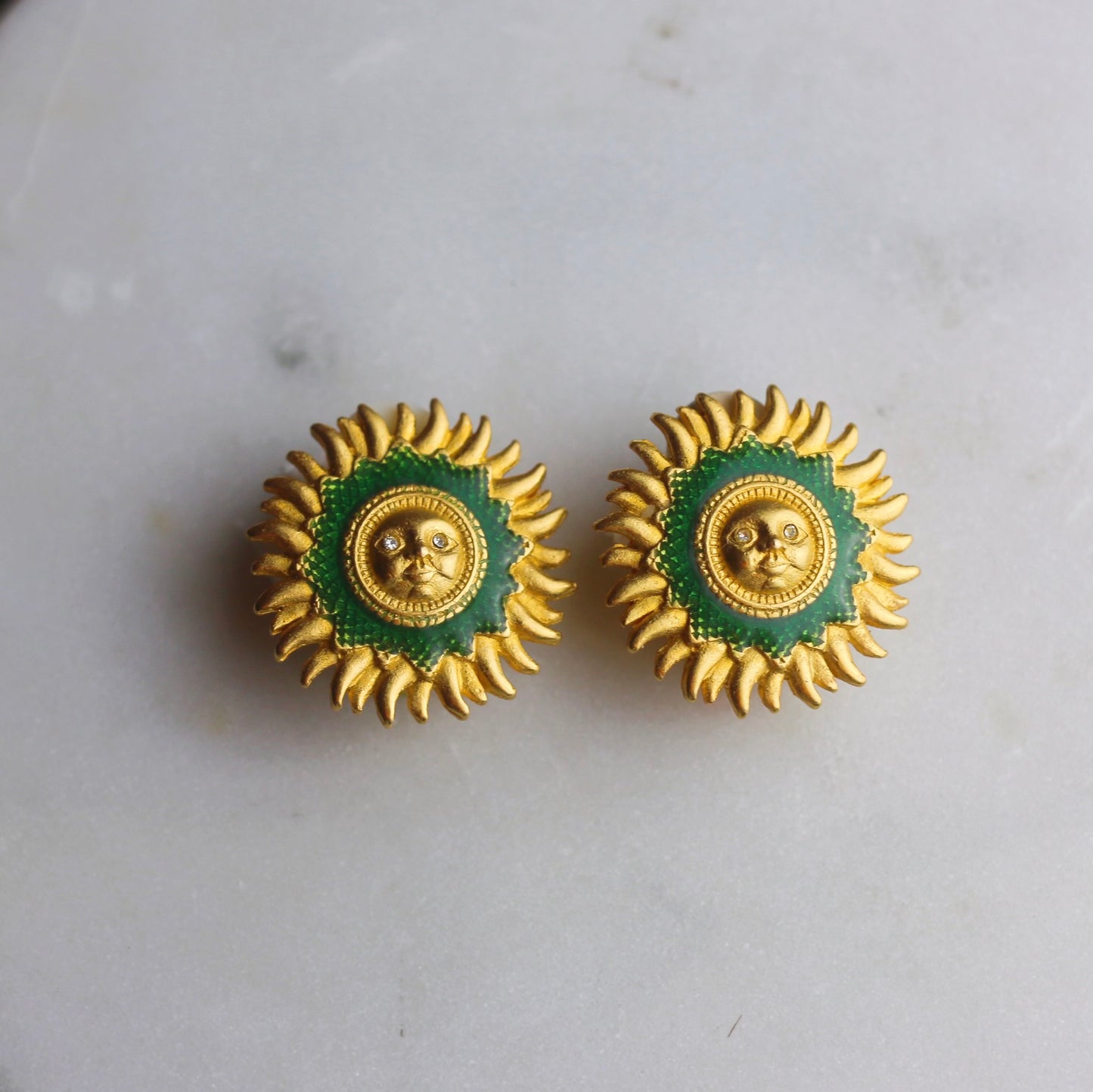 Vintage Bob Mackie Sun Earrings